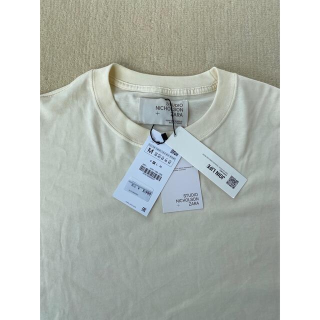 ZARA(ザラ)の新品 ZARA スタジオニコルソン コラボ オーバーサイズTシャツ M メンズのトップス(Tシャツ/カットソー(半袖/袖なし))の商品写真