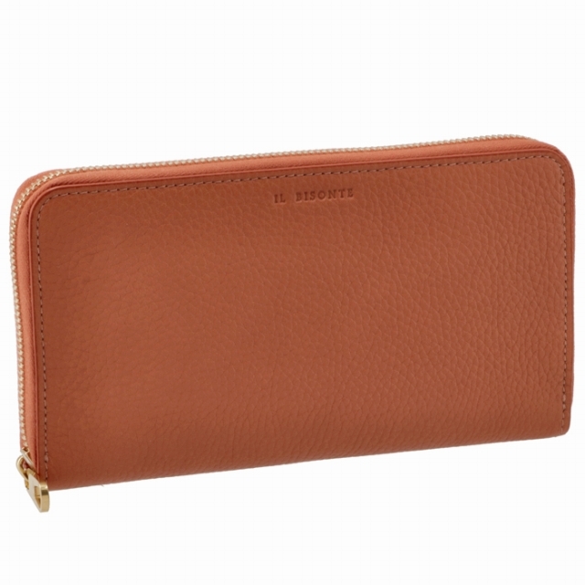 【新品未使用】 イルビゾンテ IL BISONTE 長財布 ウォレット ラウンドジップ WOMENS WALLET レザー SZW039-PI0013 【NERO】