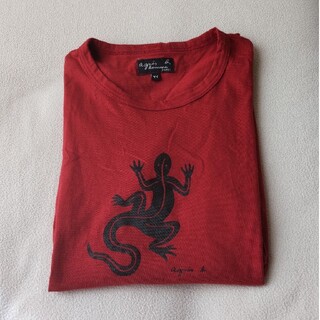 アニエスベー(agnes b.)のレザールTシャツ（赤）(Tシャツ/カットソー(半袖/袖なし))