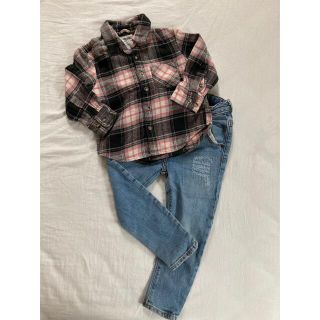 ザラキッズ(ZARA KIDS)の10/2迄値下げ　ZARAキッズ　デニム　チャオパニックティピー  シャツ(パンツ/スパッツ)