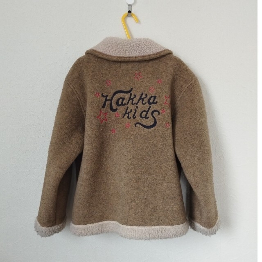 hakka kids(ハッカキッズ)の最終値下げ！裏ボアブルゾン　ハッカ キッズ/ベビー/マタニティのキッズ服女の子用(90cm~)(ジャケット/上着)の商品写真