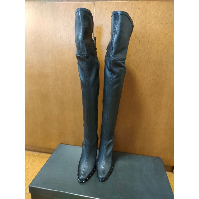 GUCCI グッチ ロングブーツ 黒 21.5cm ピンヒール 正規品