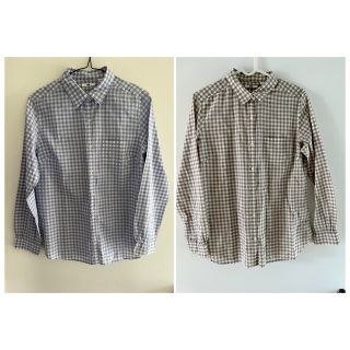 ユニクロ(UNIQLO)のUNIQLO コットン　シャツ　２着(シャツ/ブラウス(長袖/七分))