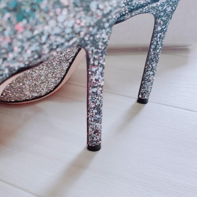 限定お値引きJIMMY CHOO ヒール ウェディング ブルー - ハイヒール