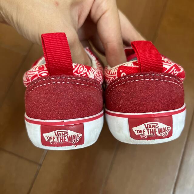 VANS(ヴァンズ)のヴァンズ　VANS ベビー　キッズ　　靴　スニーカー　シューズ　赤　13cm キッズ/ベビー/マタニティのベビー靴/シューズ(~14cm)(スニーカー)の商品写真