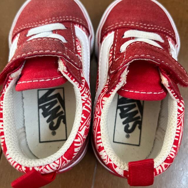 VANS(ヴァンズ)のヴァンズ　VANS ベビー　キッズ　　靴　スニーカー　シューズ　赤　13cm キッズ/ベビー/マタニティのベビー靴/シューズ(~14cm)(スニーカー)の商品写真