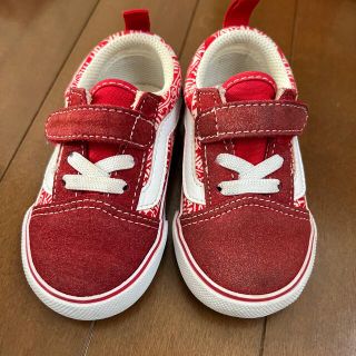 ヴァンズ(VANS)のヴァンズ　VANS ベビー　キッズ　　靴　スニーカー　シューズ　赤　13cm(スニーカー)