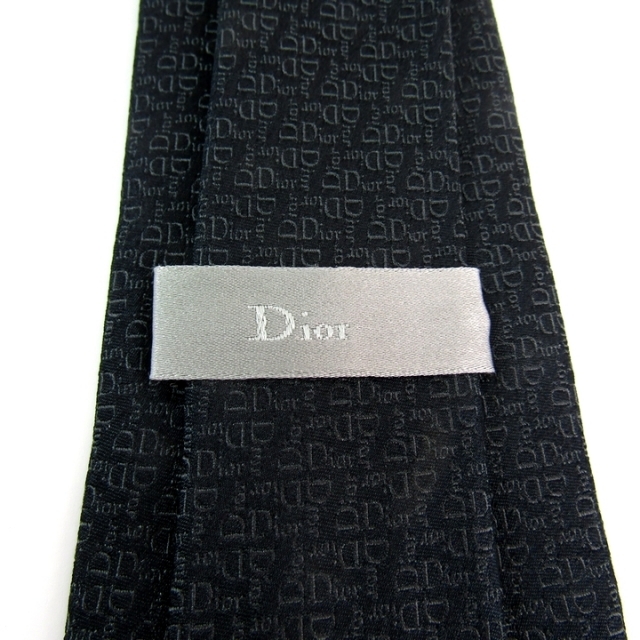 Dior(ディオール)のディオールオム ネクタイ ロゴグラム柄 イタリア製 高級ブランド シルク ハンドメイド メンズ ブラック Dior メンズのファッション小物(ネクタイ)の商品写真