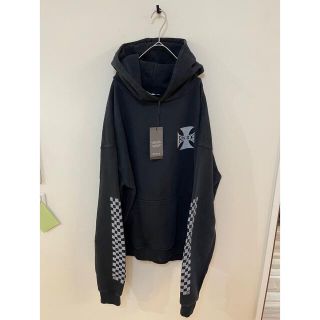 オフホワイト(OFF-WHITE)の【XL】Rhude CLASSIC CHECKER HOODIE(パーカー)