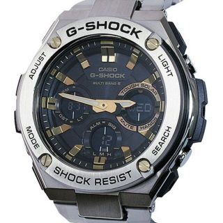 カシオ(CASIO)のカシオ  Gショック Gスチール 電波ソーラー GST-W110D-1A9JF(腕時計(アナログ))