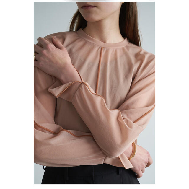 【CLANE】LINE SHEER L/S TOPS【新品未使用美品】 | フリマアプリ ラクマ