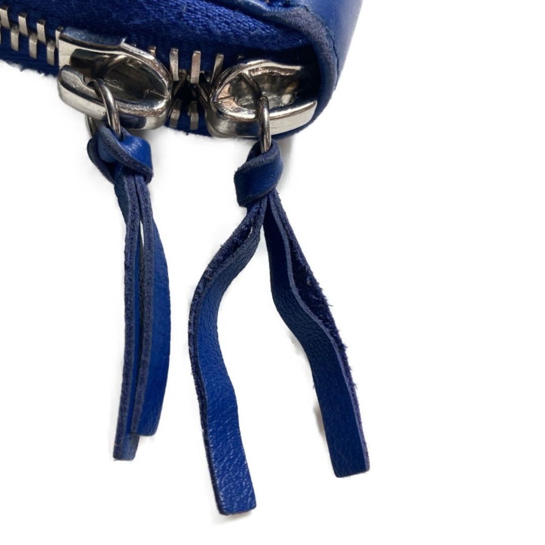 □□BALENCIAGA バレンシアガ ラウンドファスナー財布 ブルー | www