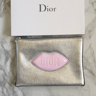 クリスチャンディオール(Christian Dior)のディオール　ノベルティ　リップシルバー　ポーチ(ポーチ)