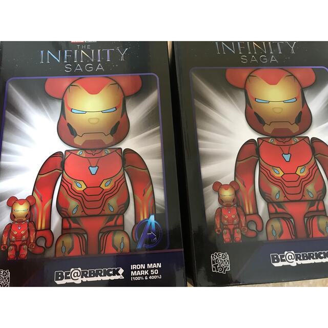 MEDICOM TOY - BE@RBRICK IRON MAN MARK 50 100％ & 400％の通販 by ...