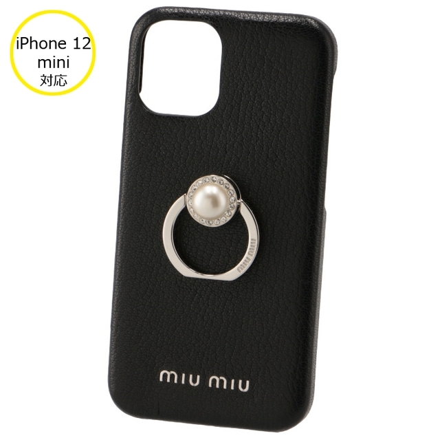 miumiu(ミュウミュウ)のMIU MIU MADRAS PEARL iPhone12 miniケース スマホ/家電/カメラのスマホアクセサリー(iPhoneケース)の商品写真