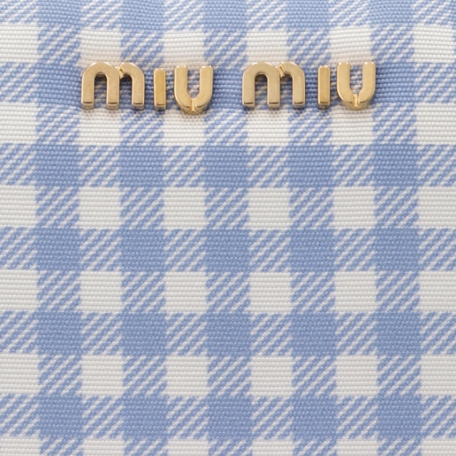 miumiu - MIU MIU コスメポーチ チェック プリントの通販 by AMAZING