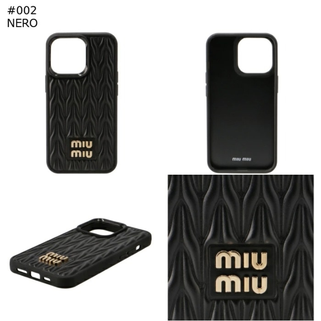 MIU MIU レザー マテラッセ iPhone13Proケース