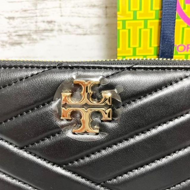 【新品】Tory Burch 長財布 キラシェブロン 黒