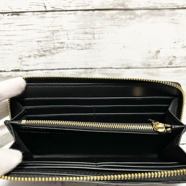 【新品】Tory Burch 長財布 キラシェブロン 黒