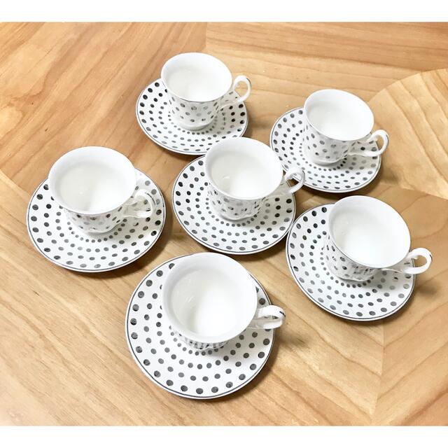 ティーカップ　セット　grace TEA WARE グレースティーウェア　ドットグラス/カップ