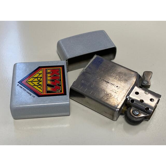 ZIPPO(ジッポー)のZippo/ライター/ビンテージ/KISS/バンド/限定/ライブ/1999/箱付 メンズのファッション小物(タバコグッズ)の商品写真