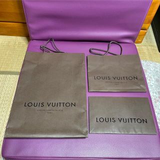 ルイヴィトン(LOUIS VUITTON)のルイヴィトン　ショップ袋　紙袋　3セット(ショップ袋)