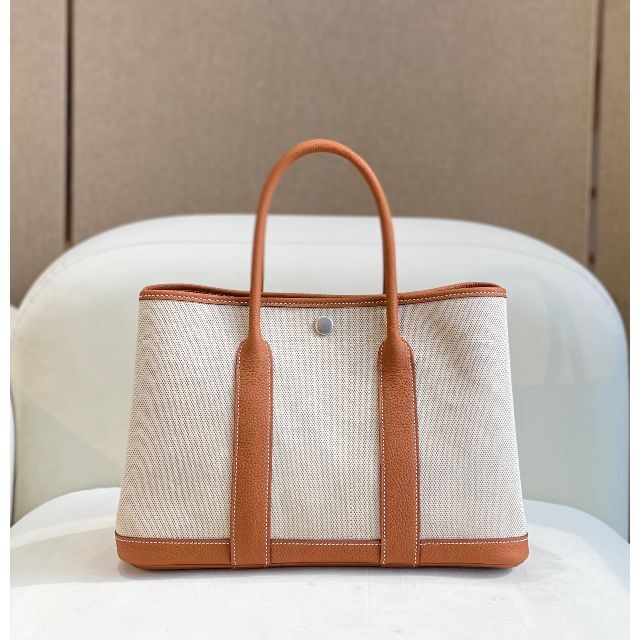 エルメス HERMES ガーデンパーティTPM トートバッグ フィヨルド カシス