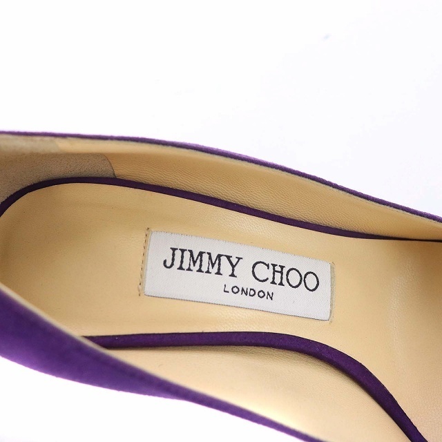 JIMMY CHOO(ジミーチュウ)のジミーチュウ パンプス オープントゥ スエード ピンヒール 35 22cm レディースの靴/シューズ(ハイヒール/パンプス)の商品写真