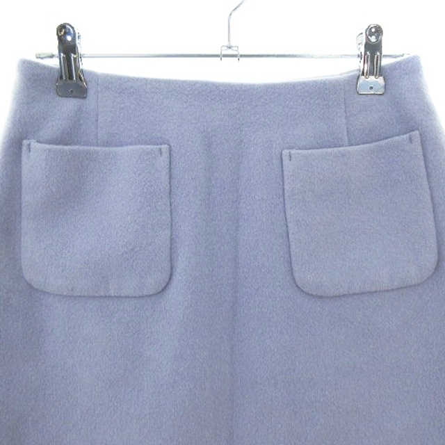 NATURAL BEAUTY BASIC(ナチュラルビューティーベーシック)のナチュラルビューティーベーシック スカート タイト ミニ ウール 無地 S 青 レディースのスカート(ミニスカート)の商品写真