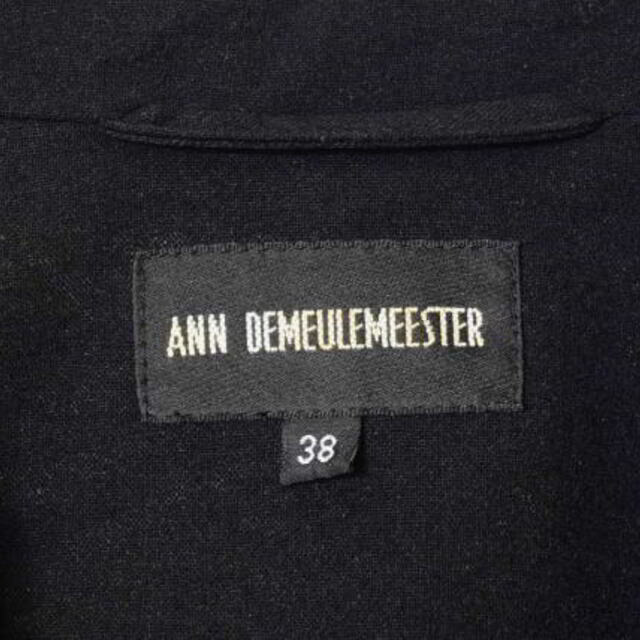 Ann Demeulemeester(アンドゥムルメステール)のANN DEMEULEMEESTER パワーショルダー ウール 2B ジャケット レディースのジャケット/アウター(テーラードジャケット)の商品写真