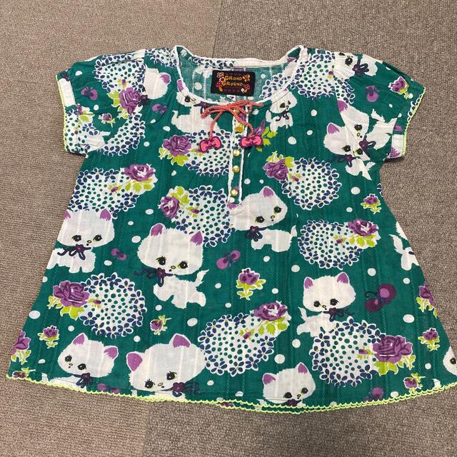 GrandGround(グラグラ)のグラグラのシャツ キッズ/ベビー/マタニティのキッズ服女の子用(90cm~)(Tシャツ/カットソー)の商品写真