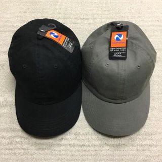 ニューハッタン(newhattan)の新品 ニューハッタン キャップ 帽子 cap レディースメンズ 黒オリーブ 2個(キャップ)