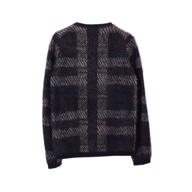 JIL SANDER カシミヤ混 チェック柄 プルオーバー ニット-tops.edu.ng