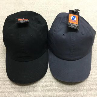 ニューハッタン(newhattan)の新品 ニューハッタン キャップ 帽子 cap レディースメンズ 黒藍 2個(キャップ)