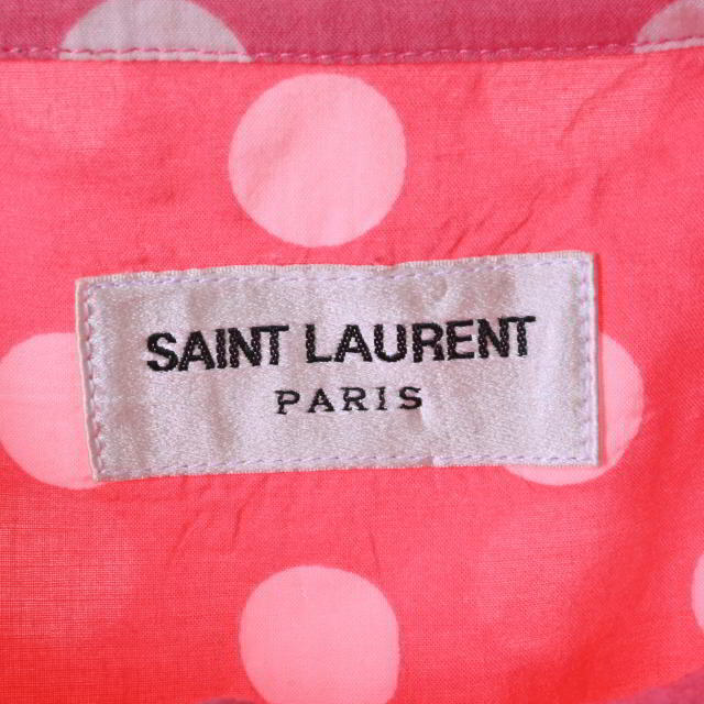 SAINT LAURENT - Saint Laurent Paris コットン ポルカドット SAINT LAURENT - Saint Laurent Paris コットン ポルカドット