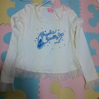 アンジェリックプリティー(Angelic Pretty)の【美品】AngelicPretty 長袖カットソー 白(カットソー(長袖/七分))