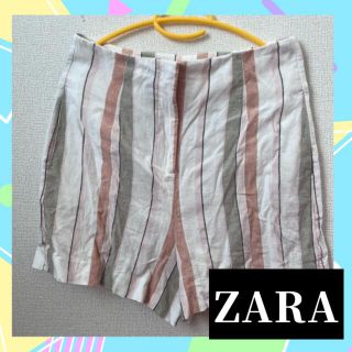 ザラ(ZARA)のZARA ザラ ストライプショートパンツ(ショートパンツ)