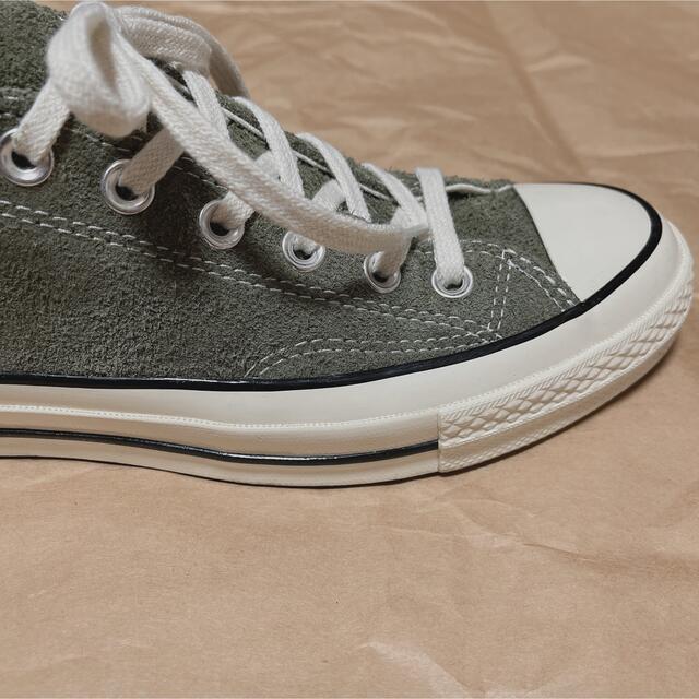 美品　converse チャックテイラー　ct70 スエード　カーキ