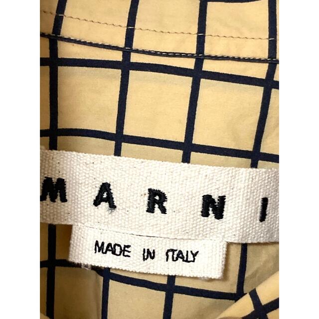 Marni(マルニ)のマルニ　MARNI 長袖　チェックシャツ　メンズ　ベージュ　44 S コットン メンズのトップス(シャツ)の商品写真