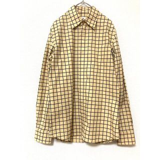 マルニ(Marni)のマルニ　MARNI 長袖　チェックシャツ　メンズ　ベージュ　44 S コットン(シャツ)