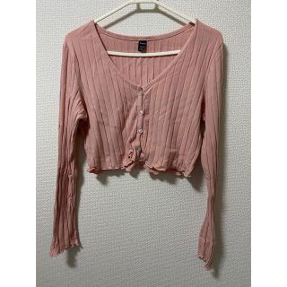 SHEIN ピンクカーディガン(カーディガン)