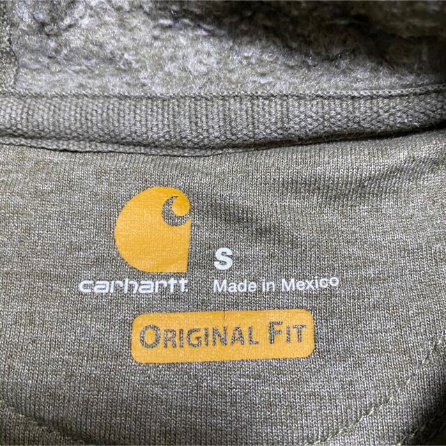 carhartt(カーハート)の90s 古着 カーハート パーカー メキシコ製 ロゴタグ 袖プリント ゆるだぼ メンズのトップス(パーカー)の商品写真