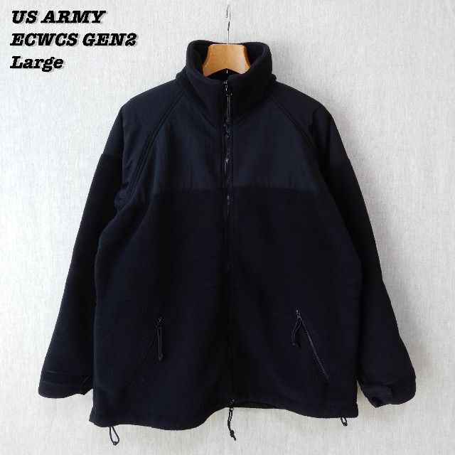 US ARMY ECWCS GENⅡ Fleece Black Largeジャケット/アウター