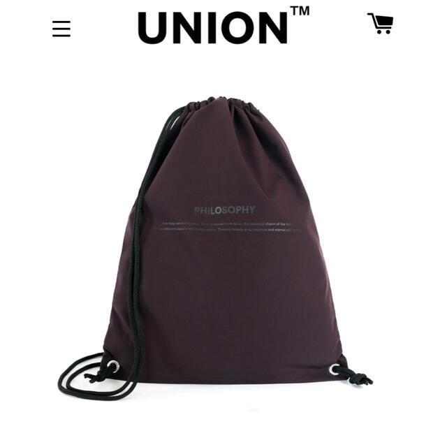 SLOBE IENA(スローブイエナ)の完売Union Backpack ユニオン バックパック バーガンディー メンズのバッグ(バッグパック/リュック)の商品写真