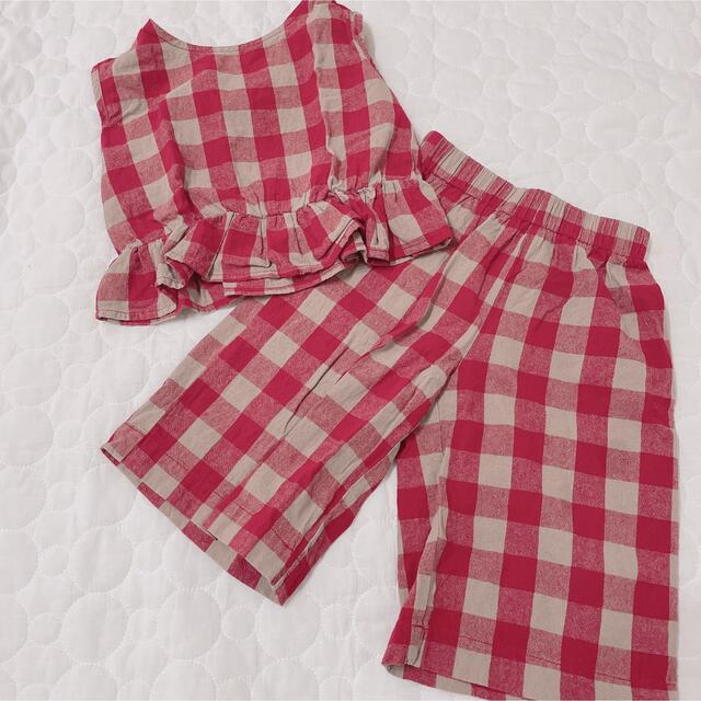 ˗ˋˏPAIR MANON/ペアマノンˎˊ˗コットン総柄セットアップ キッズ/ベビー/マタニティのキッズ服女の子用(90cm~)(Tシャツ/カットソー)の商品写真