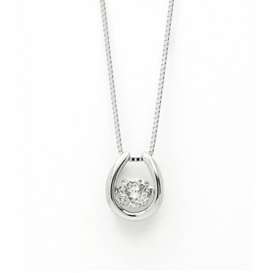 ダンシングストーン プラチナ 0.5ct - ネックレス