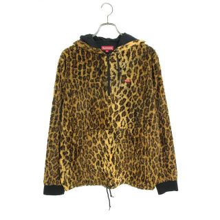 シュプリーム(Supreme)のシュプリーム Fur Pullover Leopard ハーフジップレオパードブルゾン メンズ M(ブルゾン)