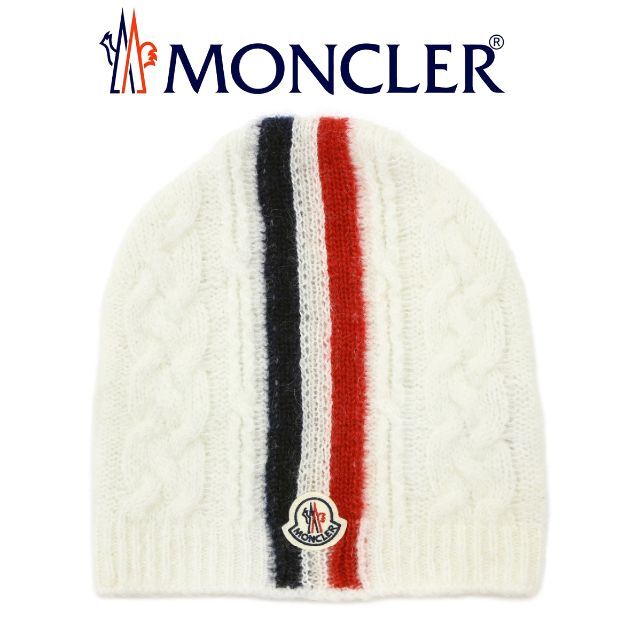 高評価の贈り物 69 MONCLER ホワイト 男女兼用 ニットキャップ ニット