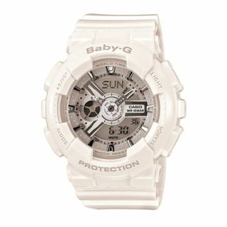 ベビージー(Baby-G)のカシオ CASIO 腕時計 レディース BABY-G ベビージー ベビーG BA-110-7A3JF 白(腕時計)