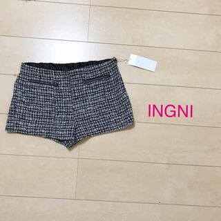 イング(INGNI)の【0456】INGNI ツイード ショートパンツ M ブラック(ショートパンツ)